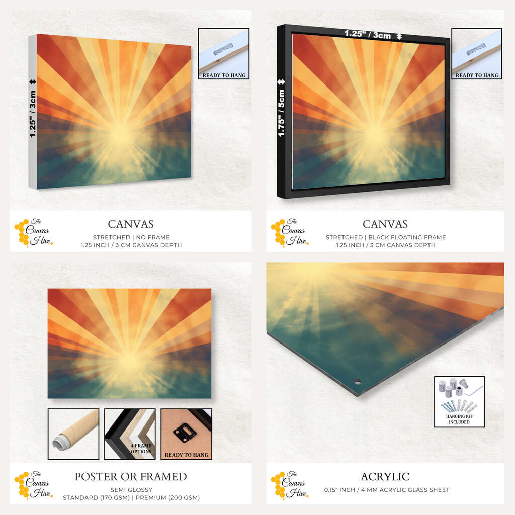 Aurora of Faith | Abstract Wall Art Prints - The Canvas Hive