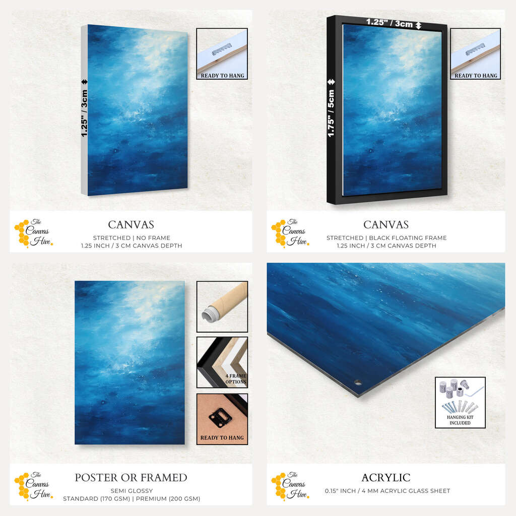 Blue Serenity | Beachside Wall Art Prints - The Canvas Hive