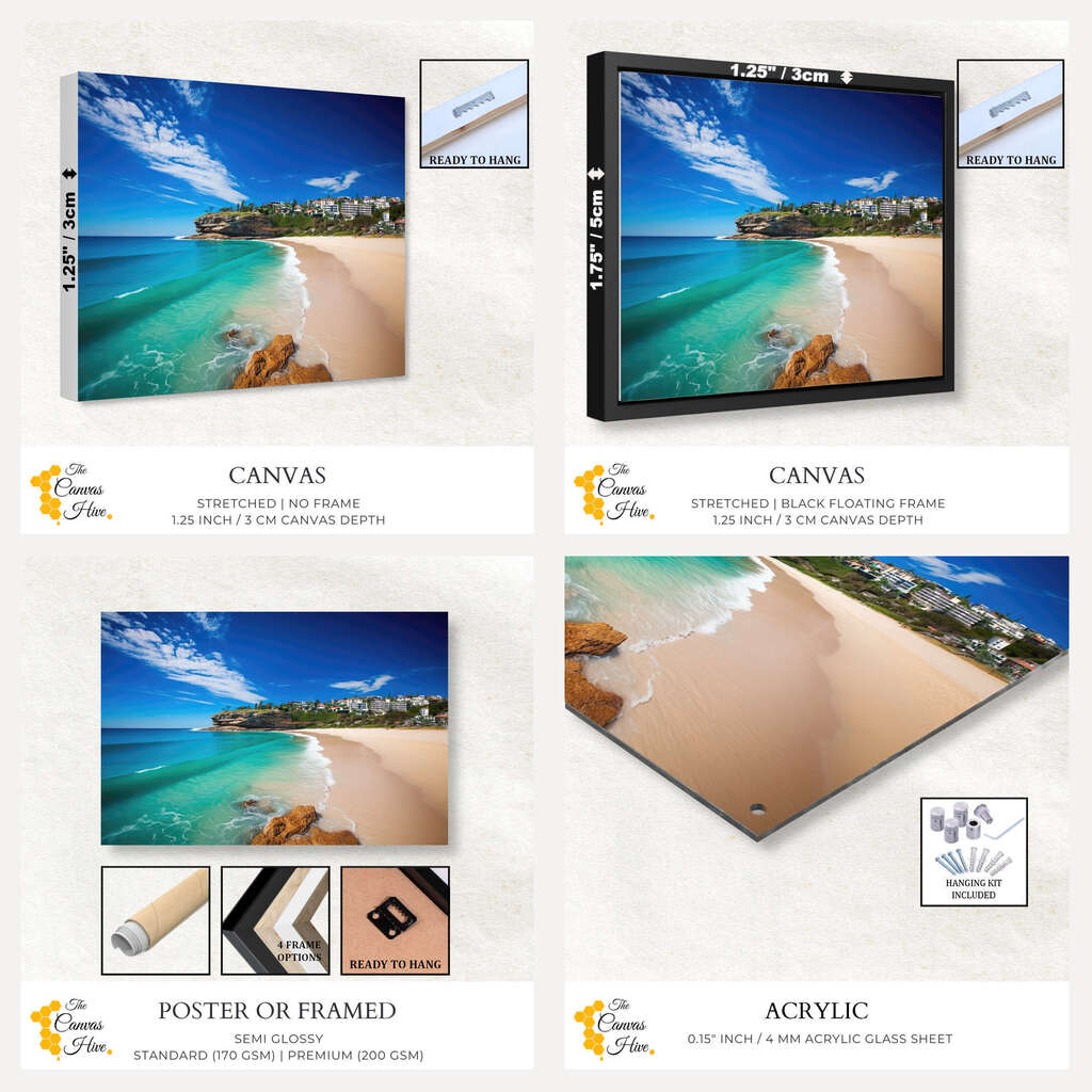 Bondi Beach Sydney | Beachside Wall Art Prints - The Canvas Hive