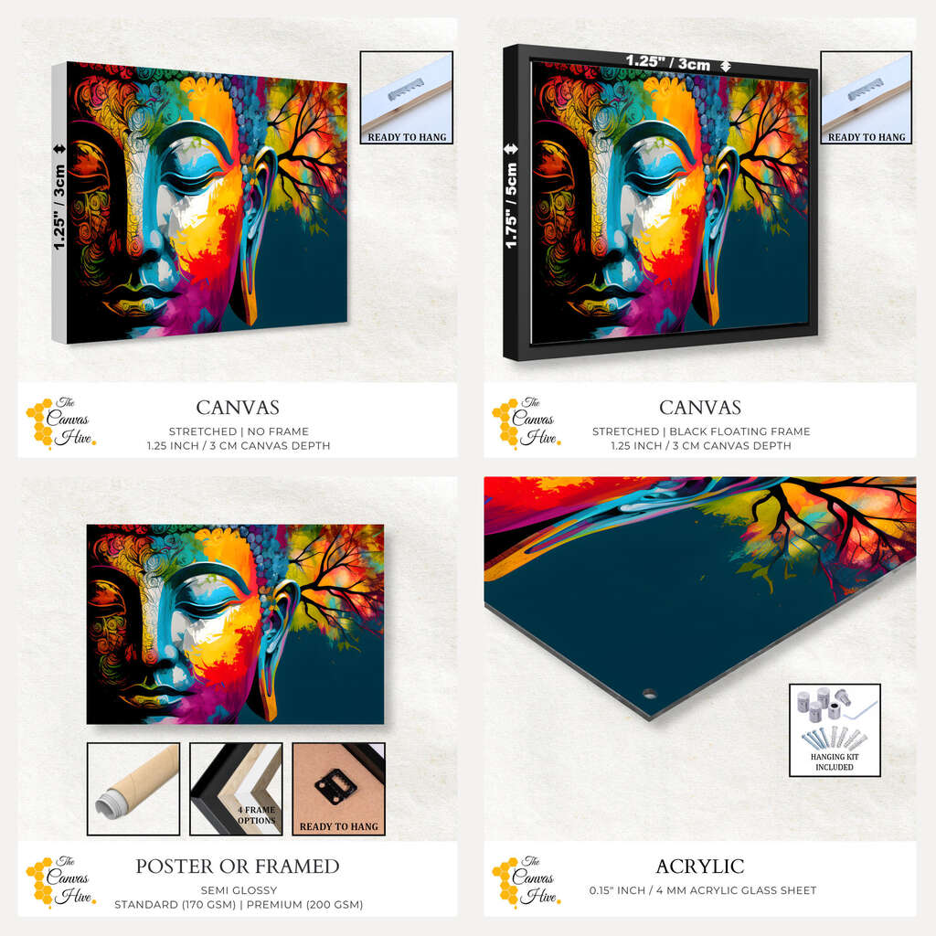 Buddha | Abstract Wall Art Prints - The Canvas Hive
