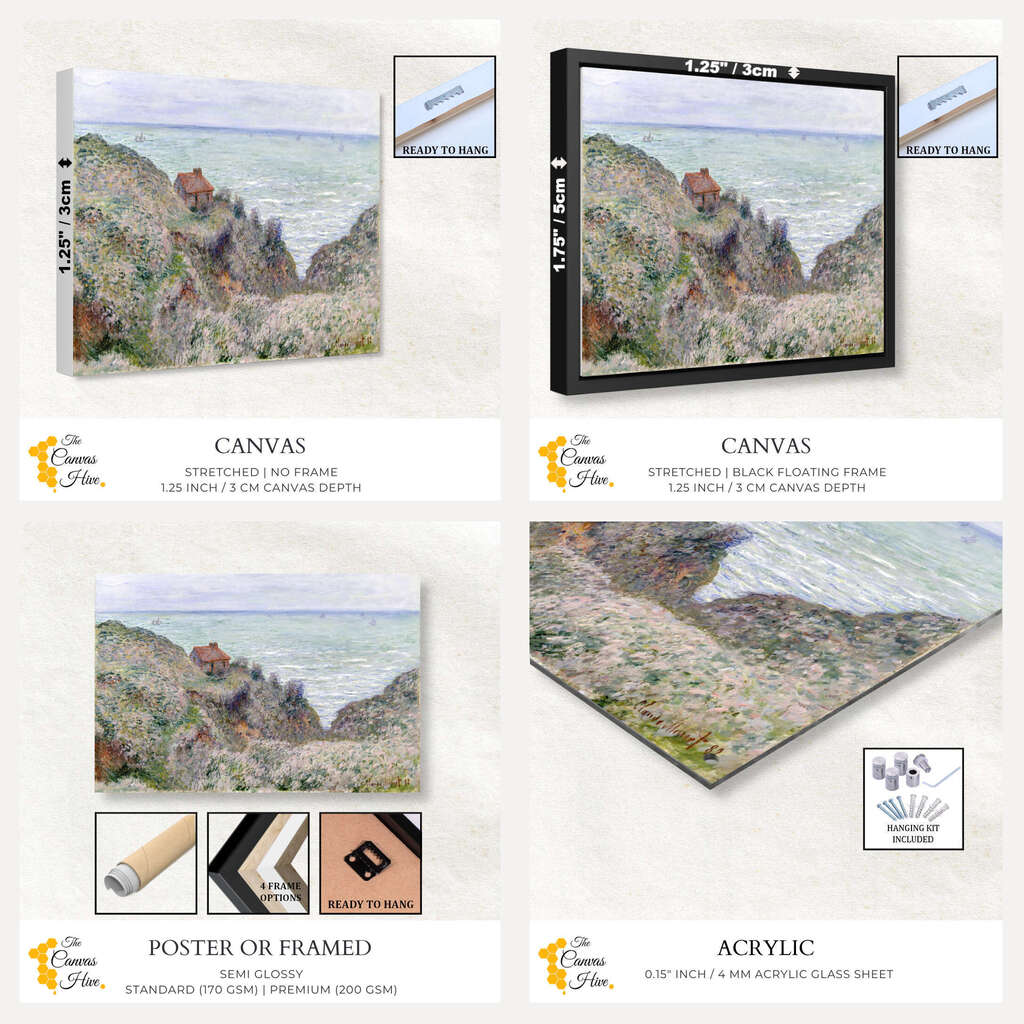 Cabin of the Customs Watch by Claude Monet | Claude Monet Wall Art Prints - The Canvas Hive