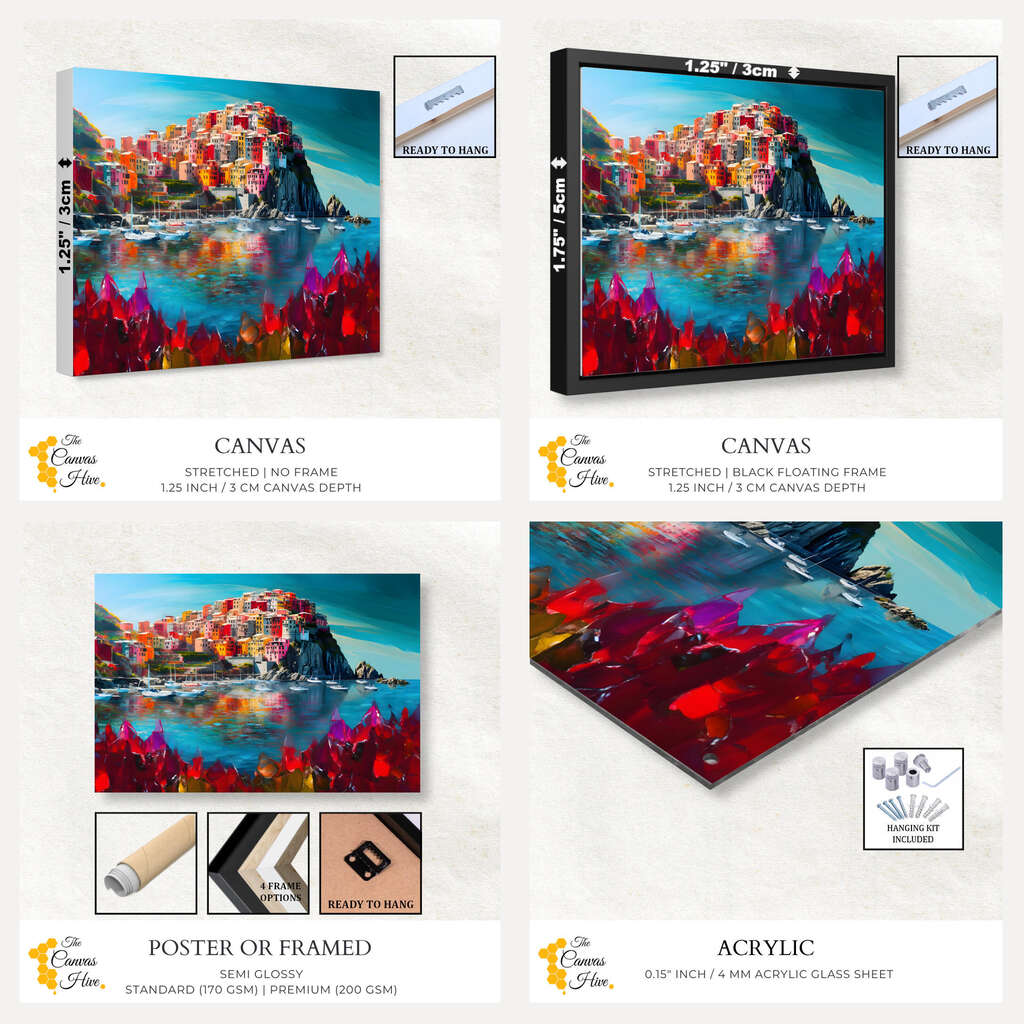 Cinque Terre | Destinations Wall Art Prints - The Canvas Hive
