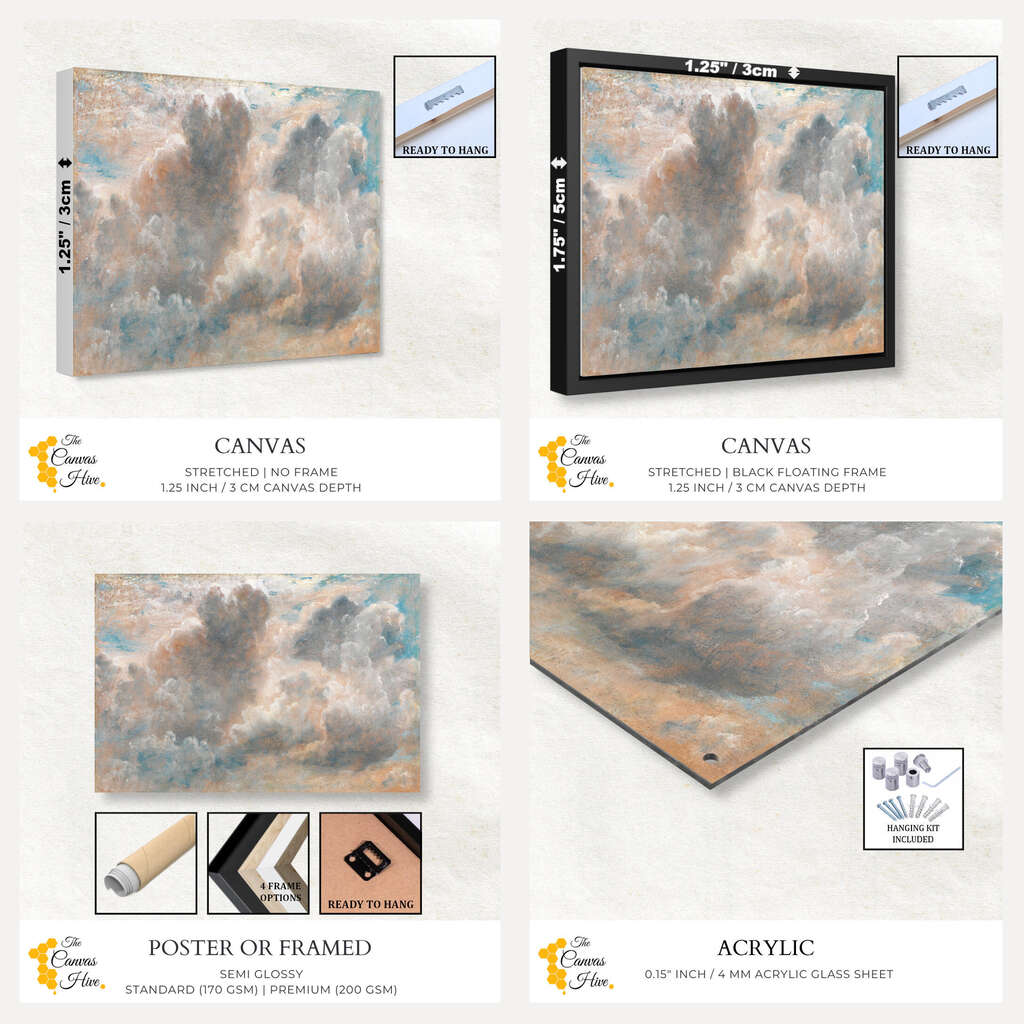 Cloud by John Constable | Famous Paintings Wall Art Prints - The Canvas Hive
