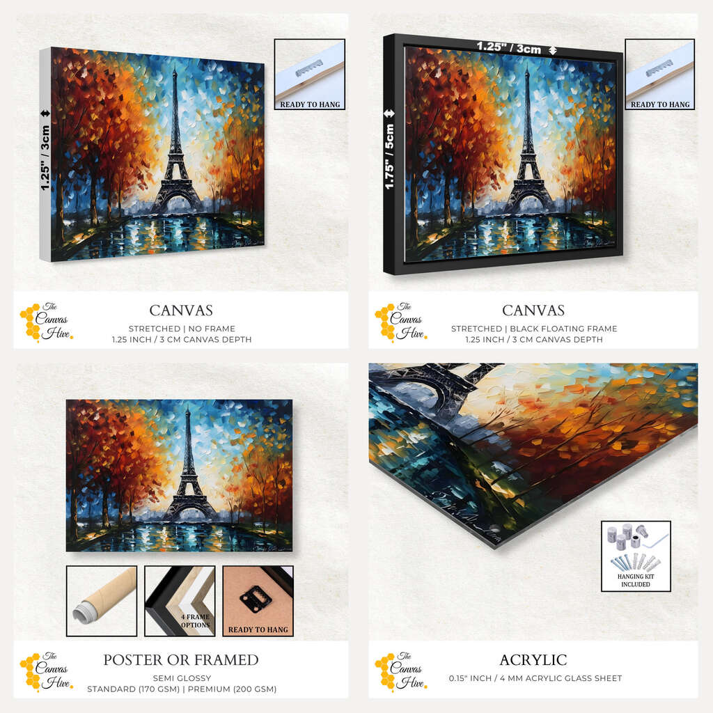 Eiffel Tower | Destinations Wall Art Prints - The Canvas Hive