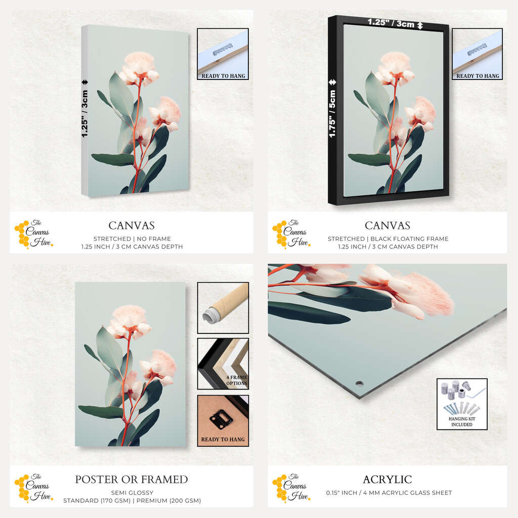 Eucalyptus Flower Print | Australiana Wall Art Prints - The Canvas Hive