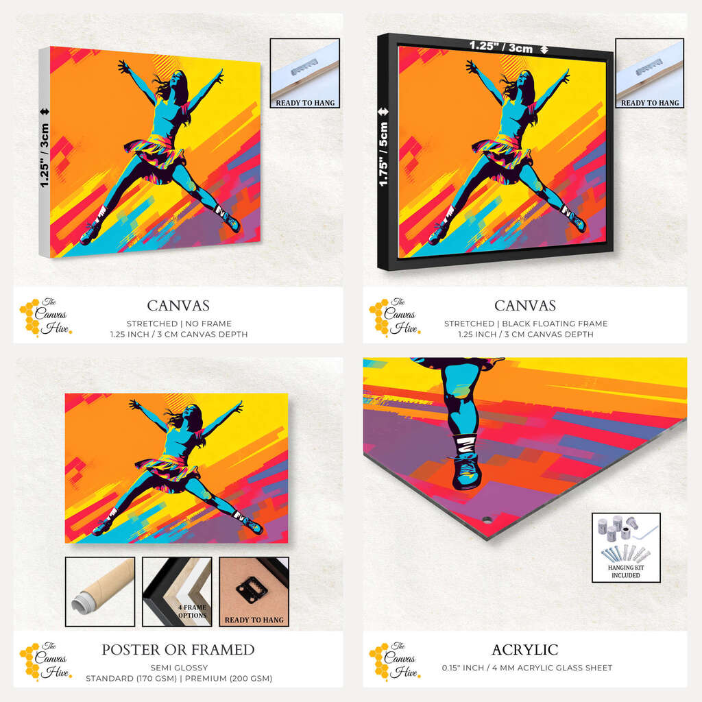 Euphoric Dancer | Pop Art Wall Art Prints - The Canvas Hive