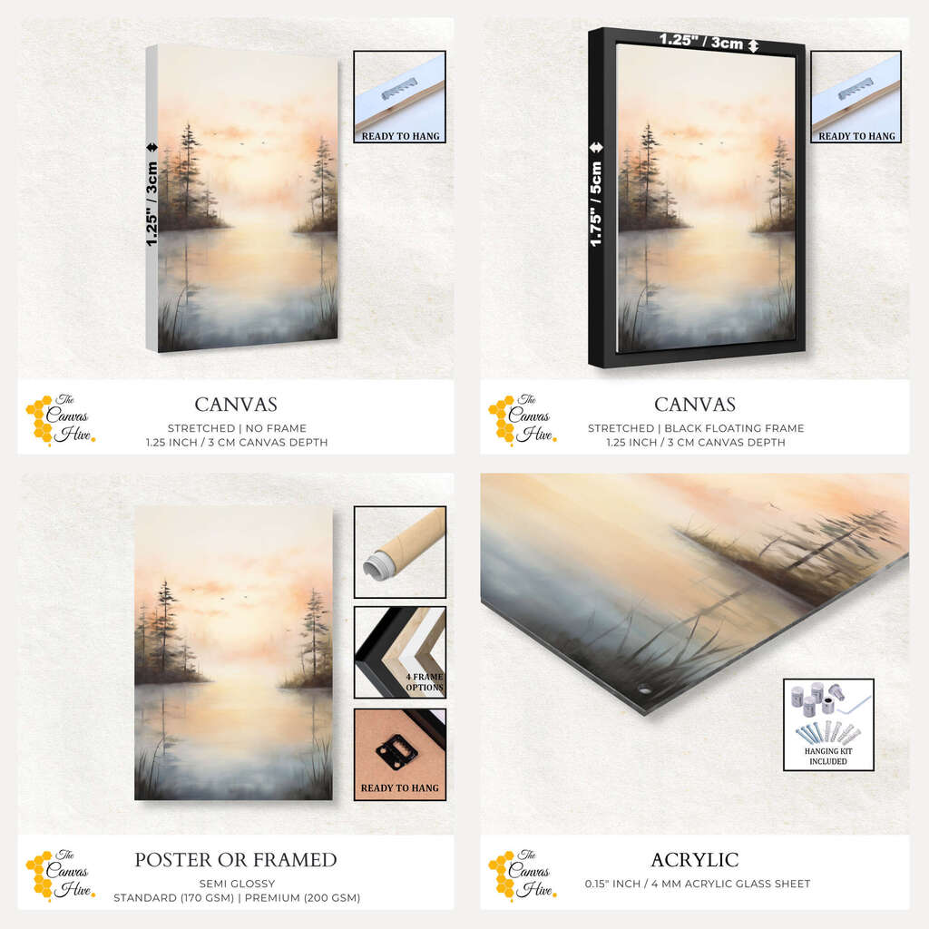 Forest Serene Reflections | Nature Wall Art Prints - The Canvas Hive