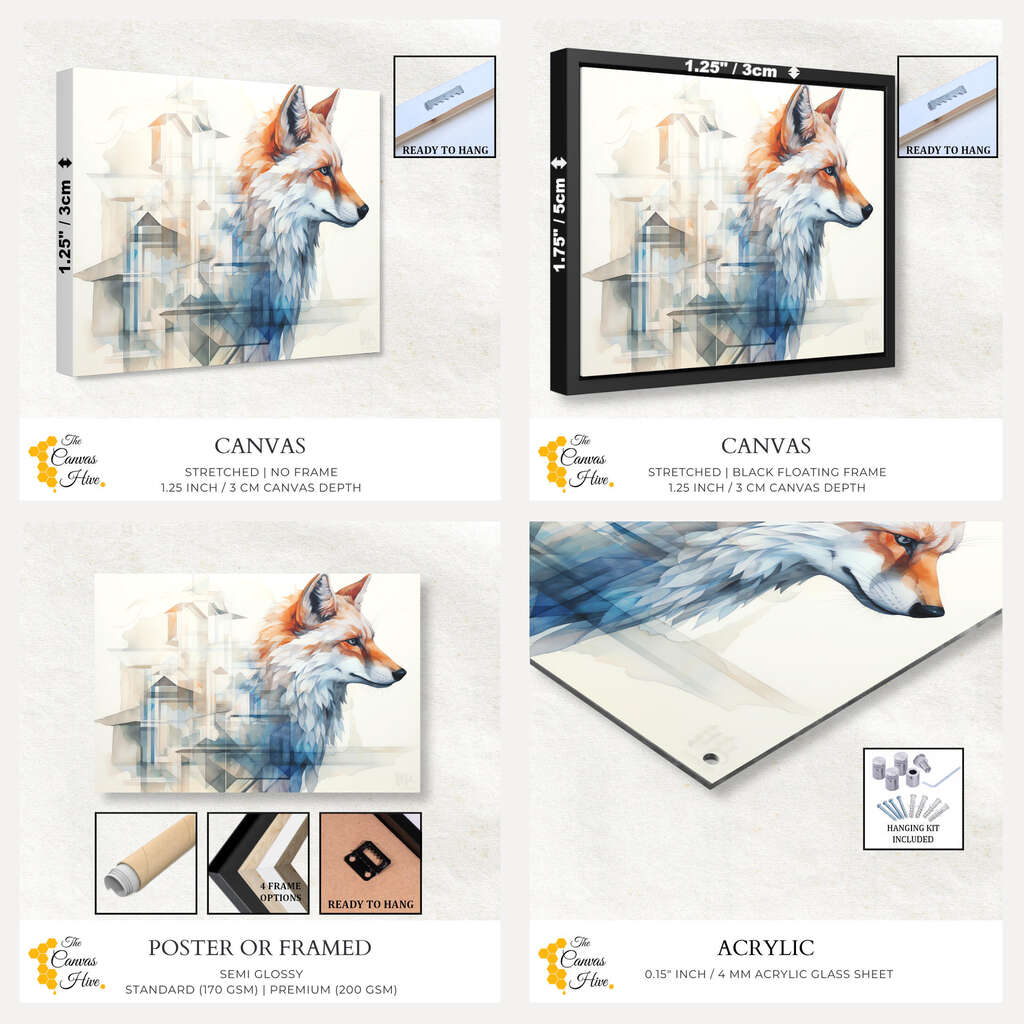 Fox's Haven | Minimalist Wall Art Prints - The Canvas Hive