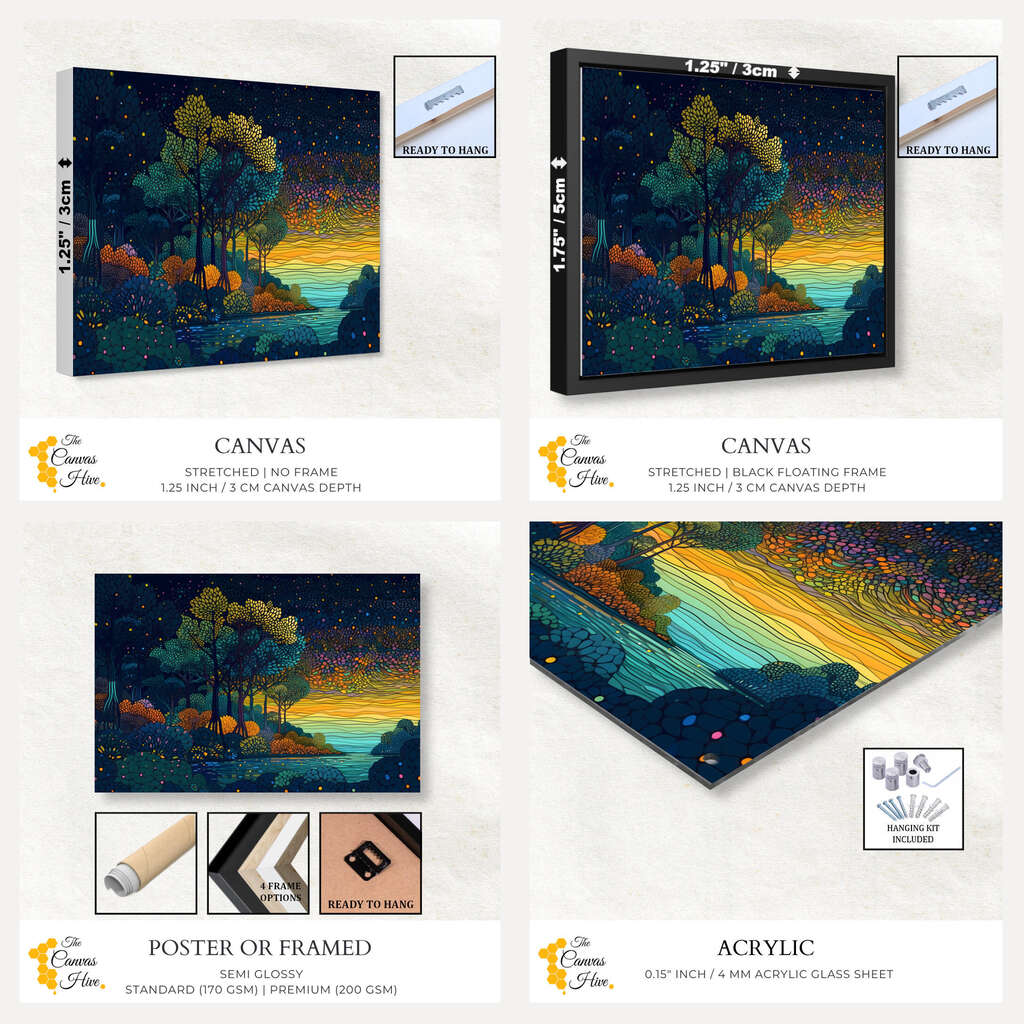 Harmonic Forest | Nature Wall Art Prints - The Canvas Hive