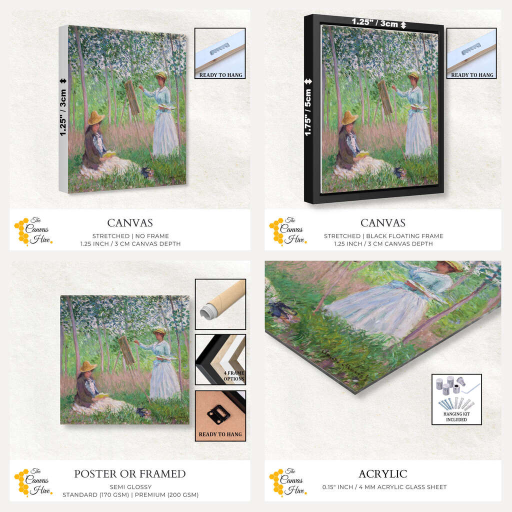 In the Woods at Giverny by Claude Monet | Claude Monet Wall Art Prints - The Canvas Hive