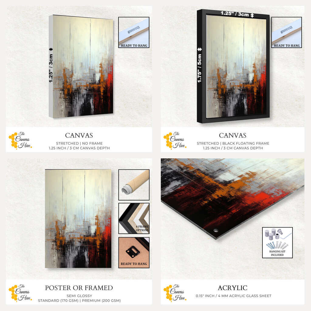 Industrial Dreamscape Abstract Art | Abstract Wall Art Prints - The Canvas Hive