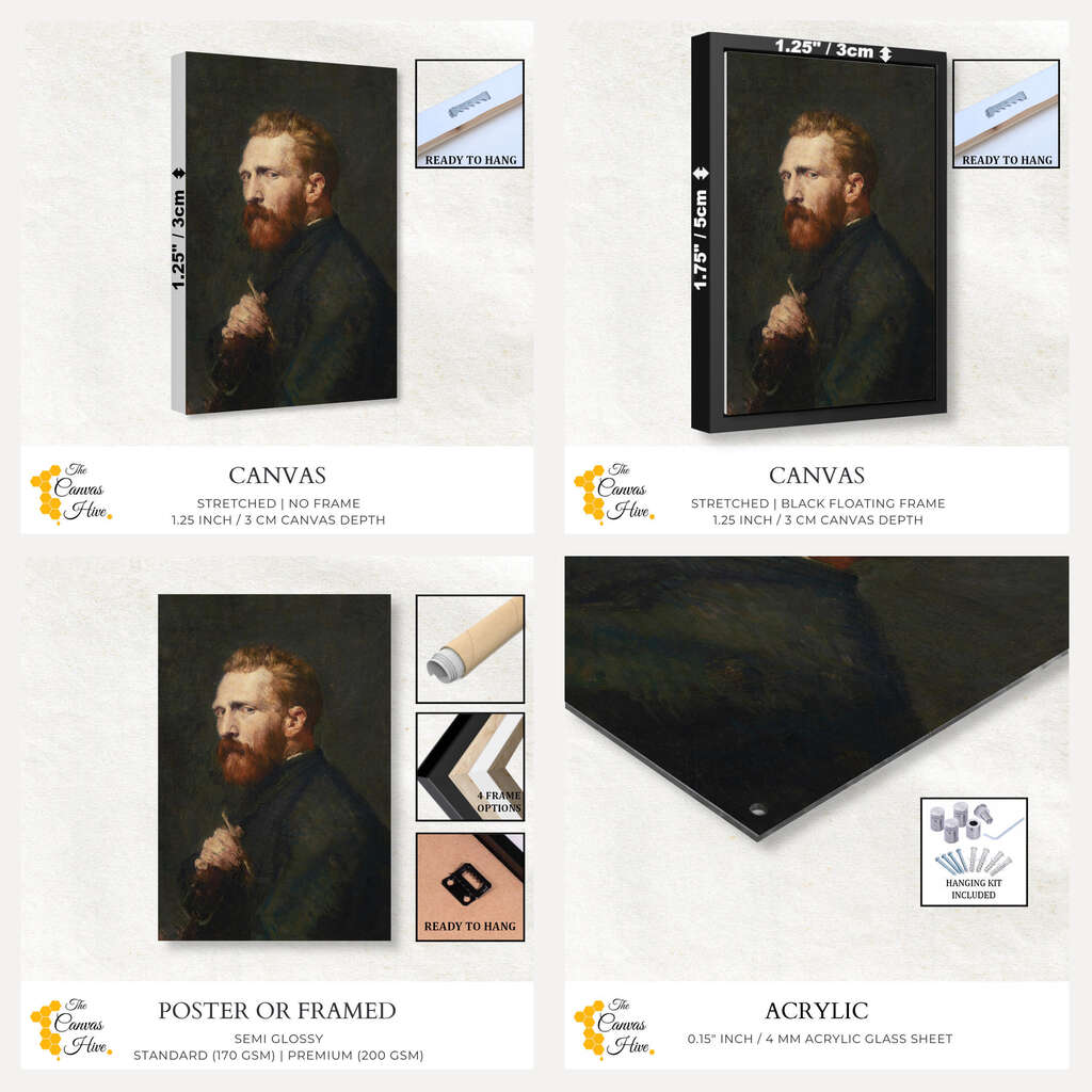John Russell's Portrait of Vincent van Gogh | Famous Paintings Wall Art Prints - The Canvas Hive