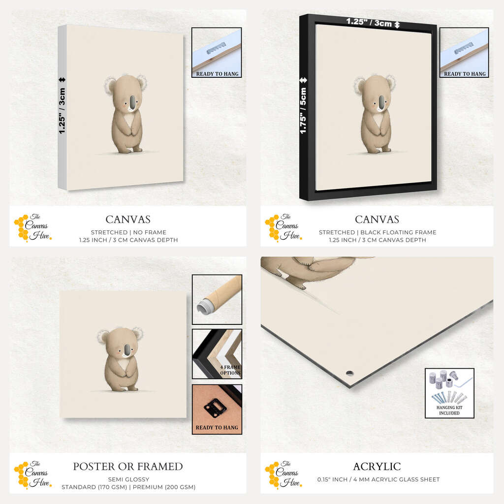 Koala Haven | Nursery Wall Art Prints - The Canvas Hive