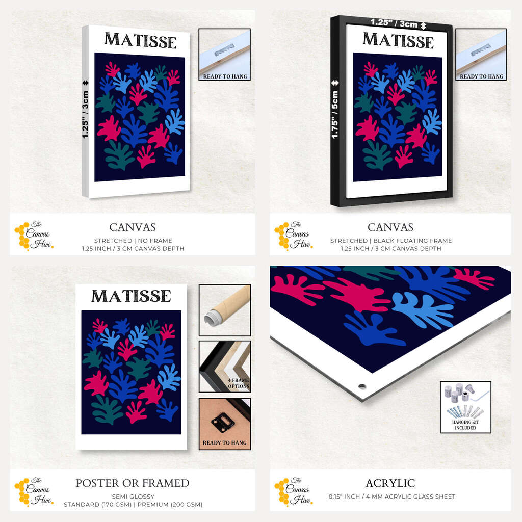 Matisse Abstract Floral | Matisse Wall Art Prints - The Canvas Hive