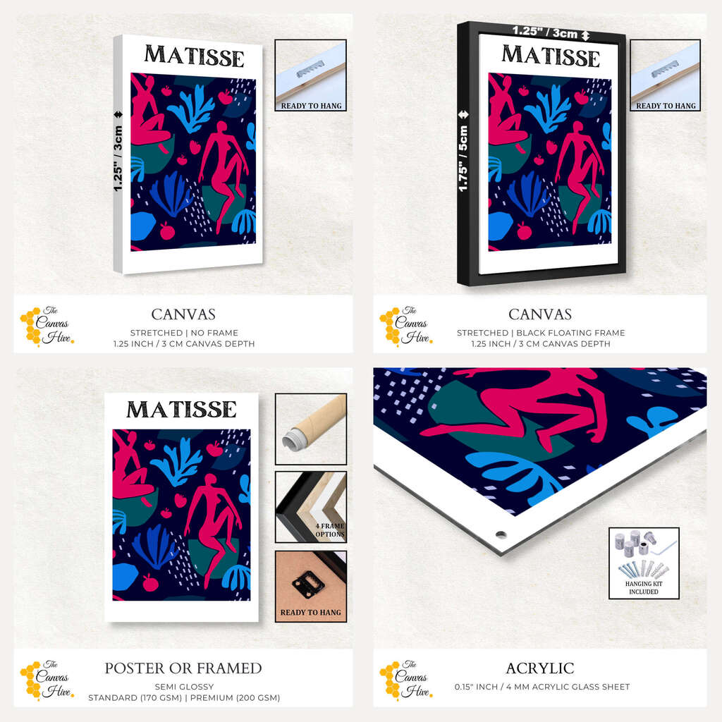 Matisse Abstract Mix | Matisse Wall Art Prints - The Canvas Hive