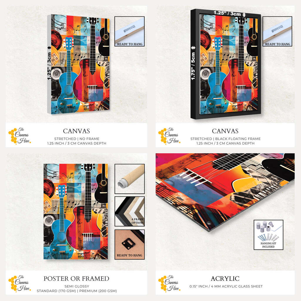 Melodic Fusion | Pop Art Wall Art Prints - The Canvas Hive