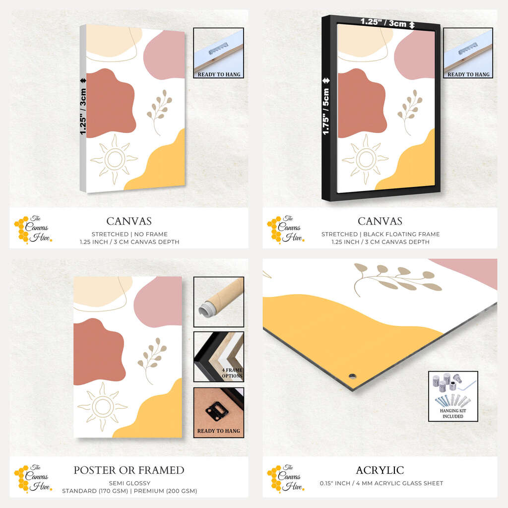 Minimalist Boho Art | Minimalist Wall Art Prints - The Canvas Hive