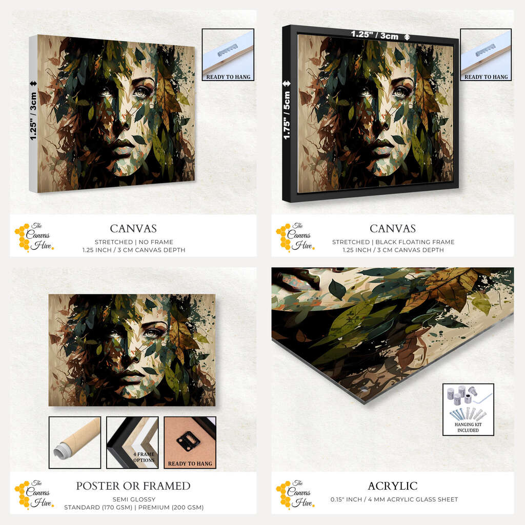 Nature's Mask | Abstract Wall Art Prints - The Canvas Hive