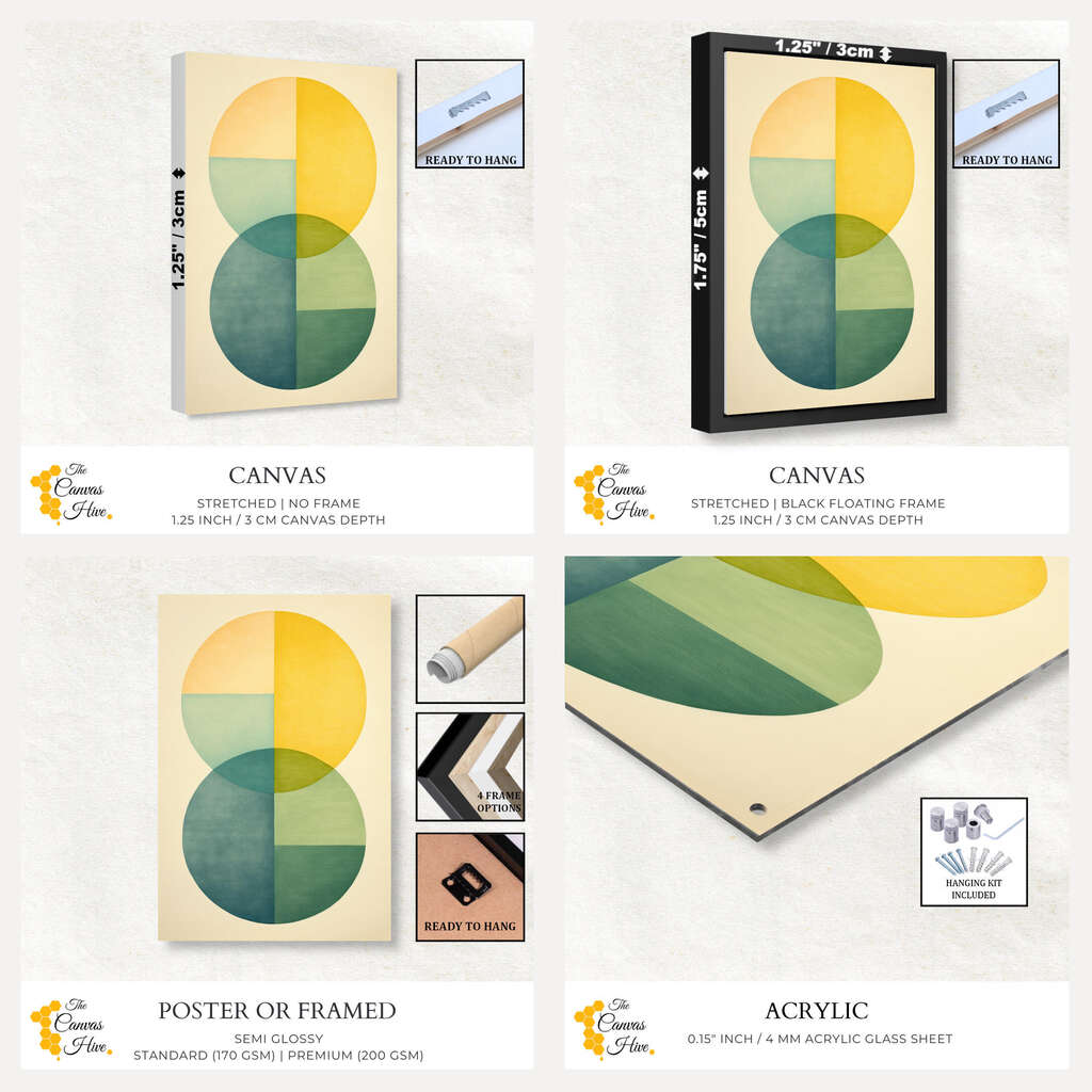 Pastel Harmony | Minimalist Wall Art Prints - The Canvas Hive