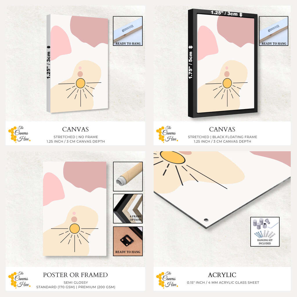 Pink Minimalist Boho | Minimalist Wall Art Prints - The Canvas Hive