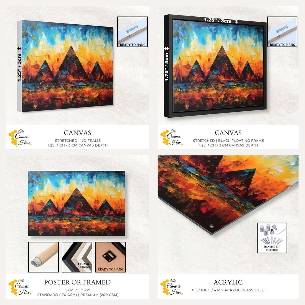 Pyramids Of Giza | Destinations Wall Art Prints - The Canvas Hive