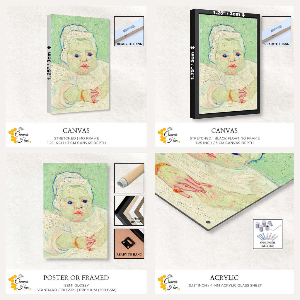 Roulin's Baby by Vincent Van Gogh | Vincent Van Gogh Wall Art Prints - The Canvas Hive
