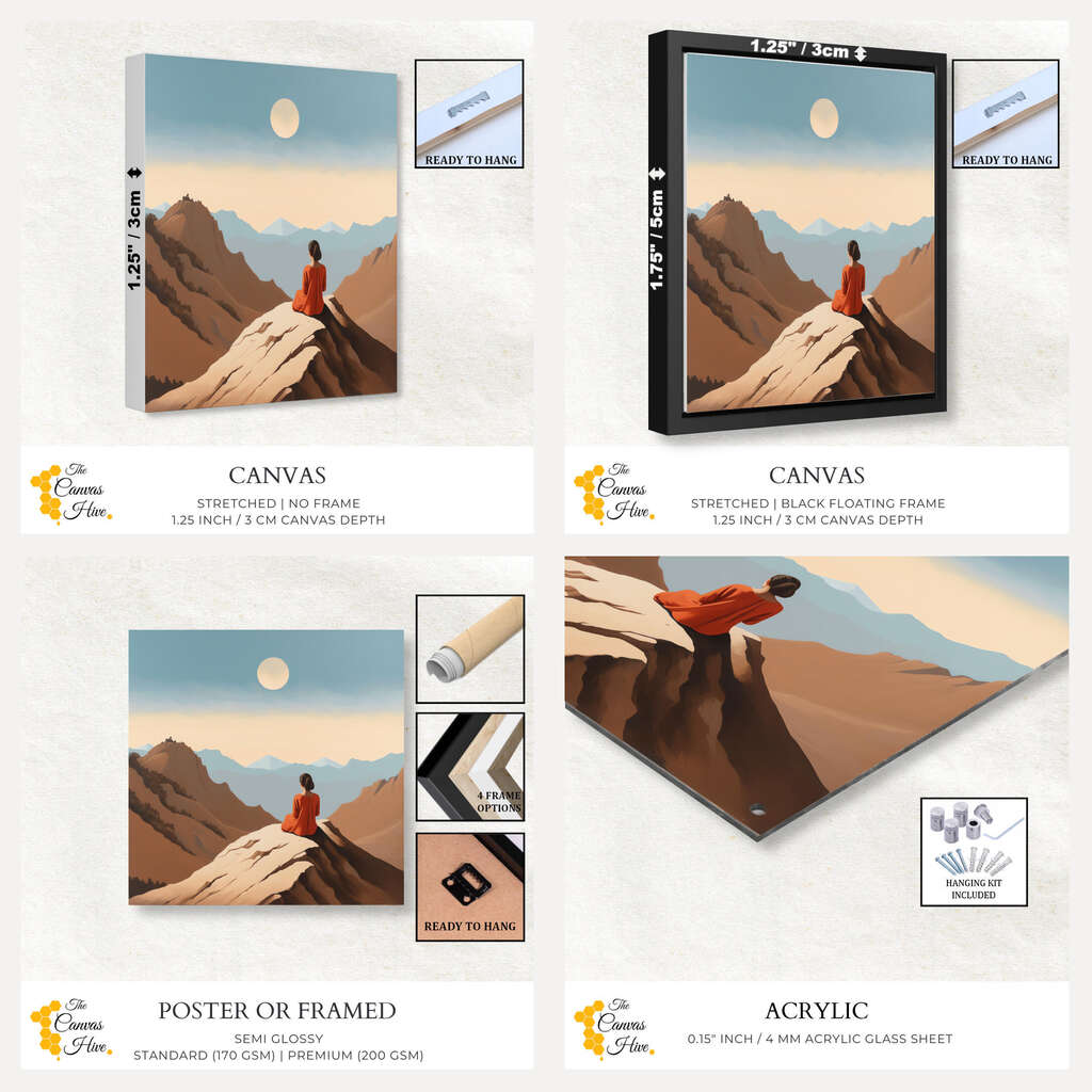 Serenity's Edge | Minimalist Wall Art Prints - The Canvas Hive