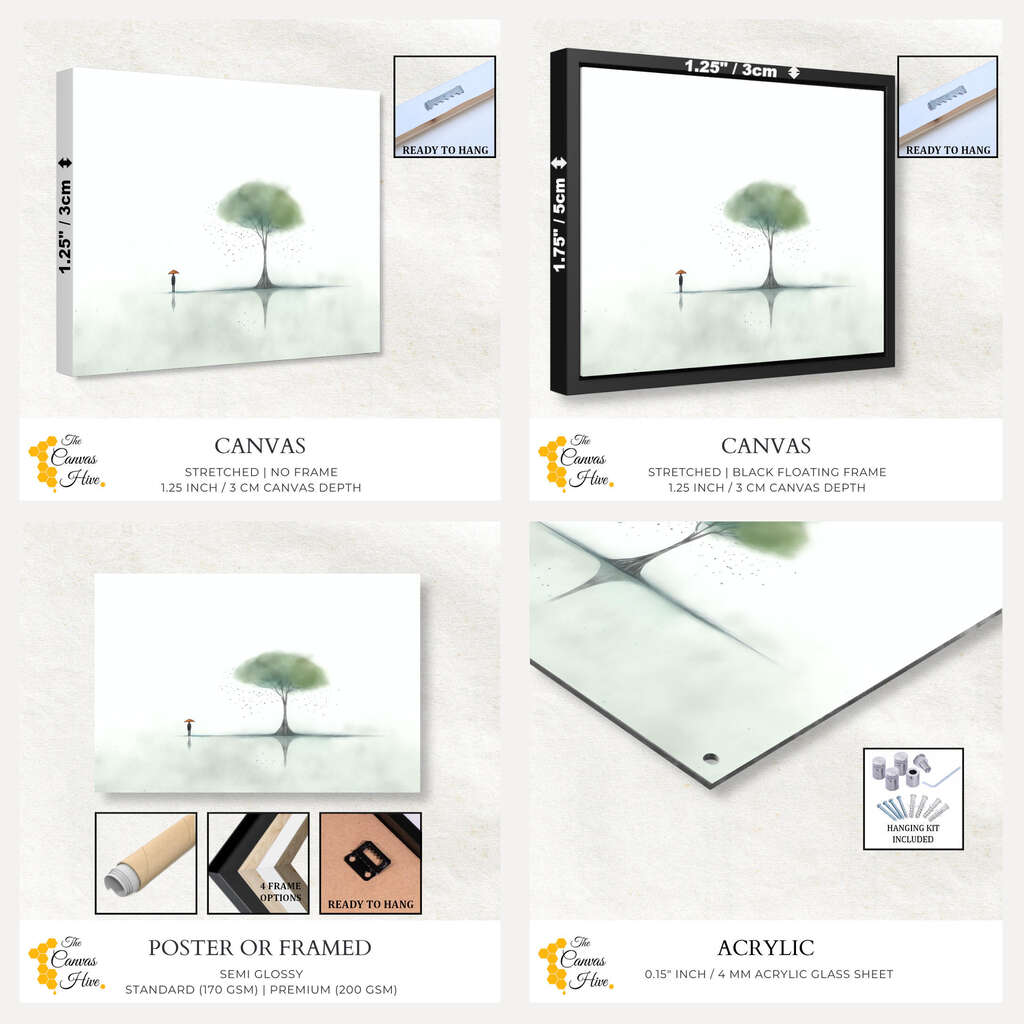 Silent Connection | Minimalist Wall Art Prints - The Canvas Hive