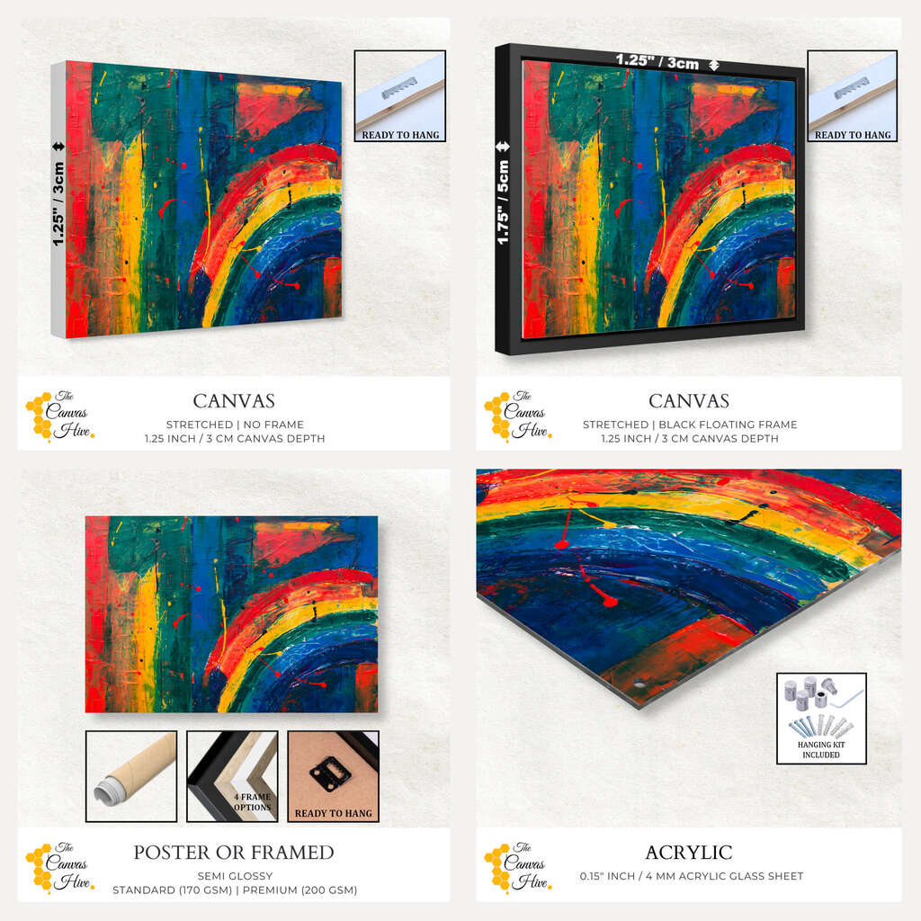 Spectrum Symphony | Abstract Wall Art Prints - The Canvas Hive