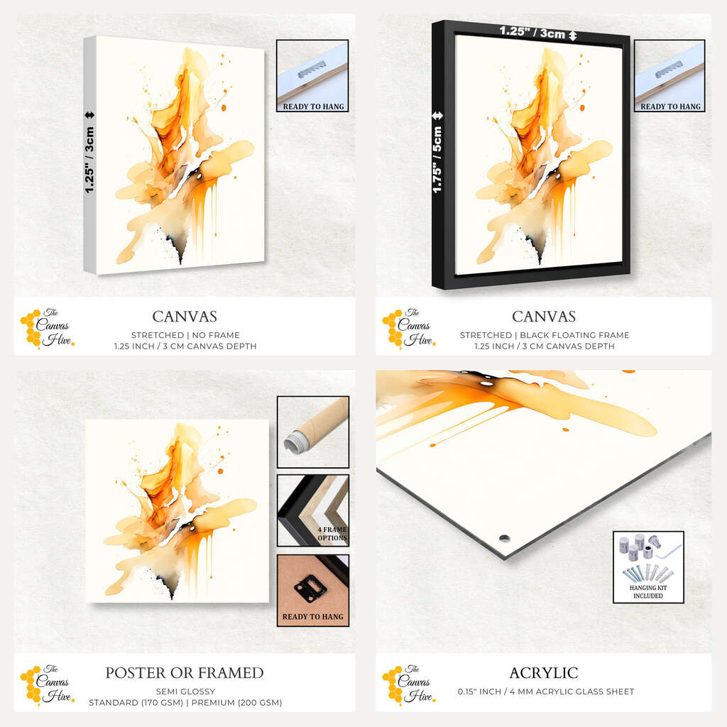 Splash Lily | Abstract Wall Art Prints - The Canvas Hive