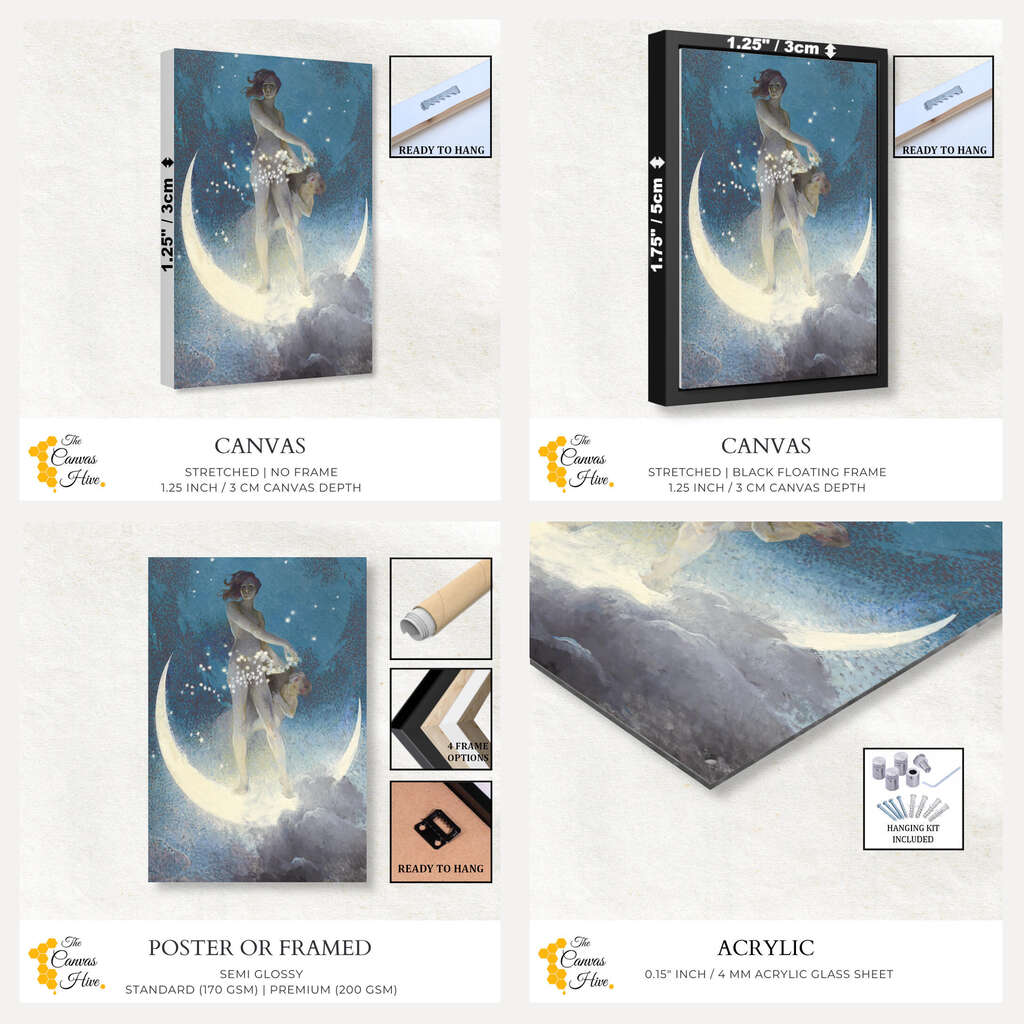 Spring Scattering Stars by Edwin Blashfield | Famous Paintings Wall Art Prints - The Canvas Hive