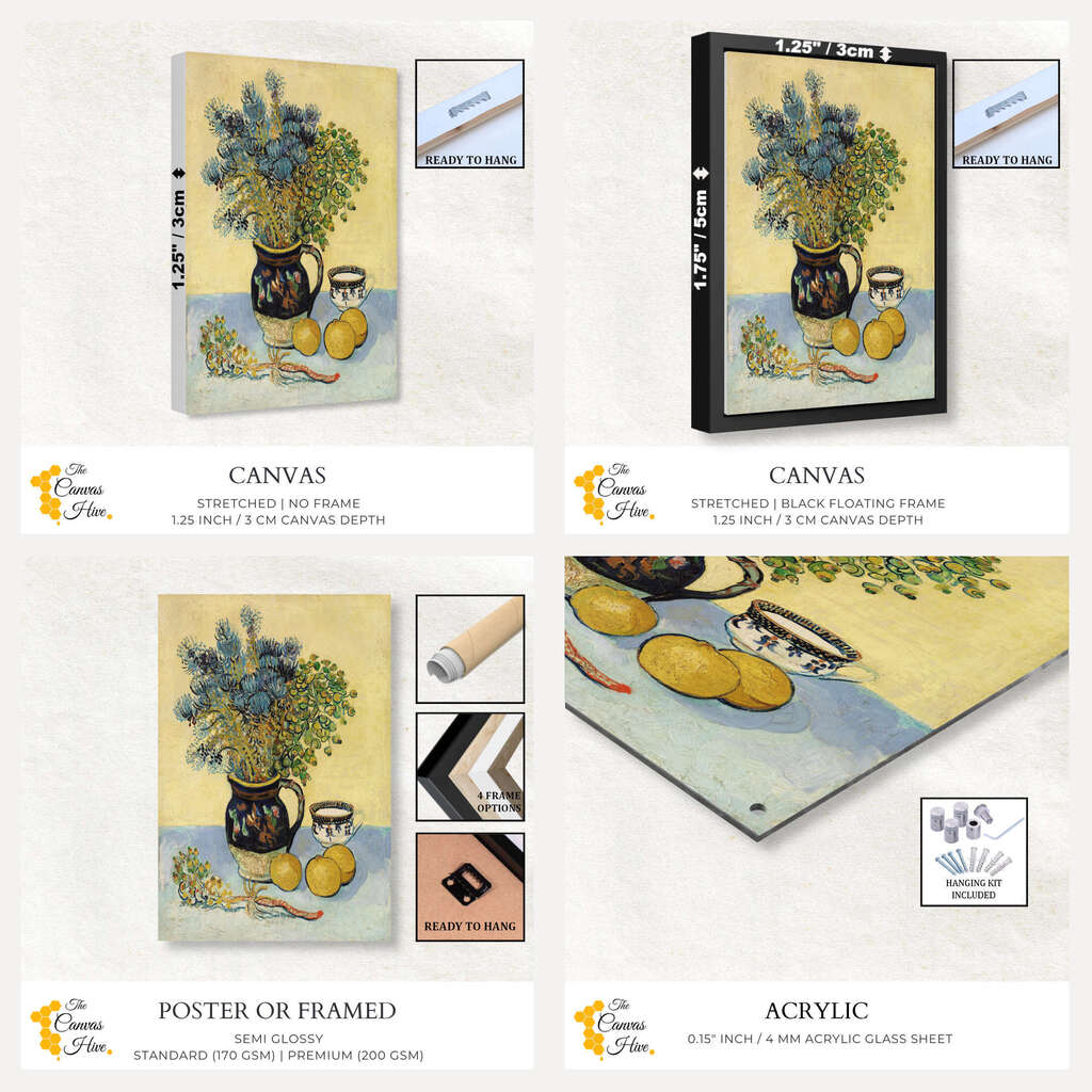 Still Life Nature Morte by Vincent Van Gogh | Vincent Van Gogh Wall Art Prints - The Canvas Hive