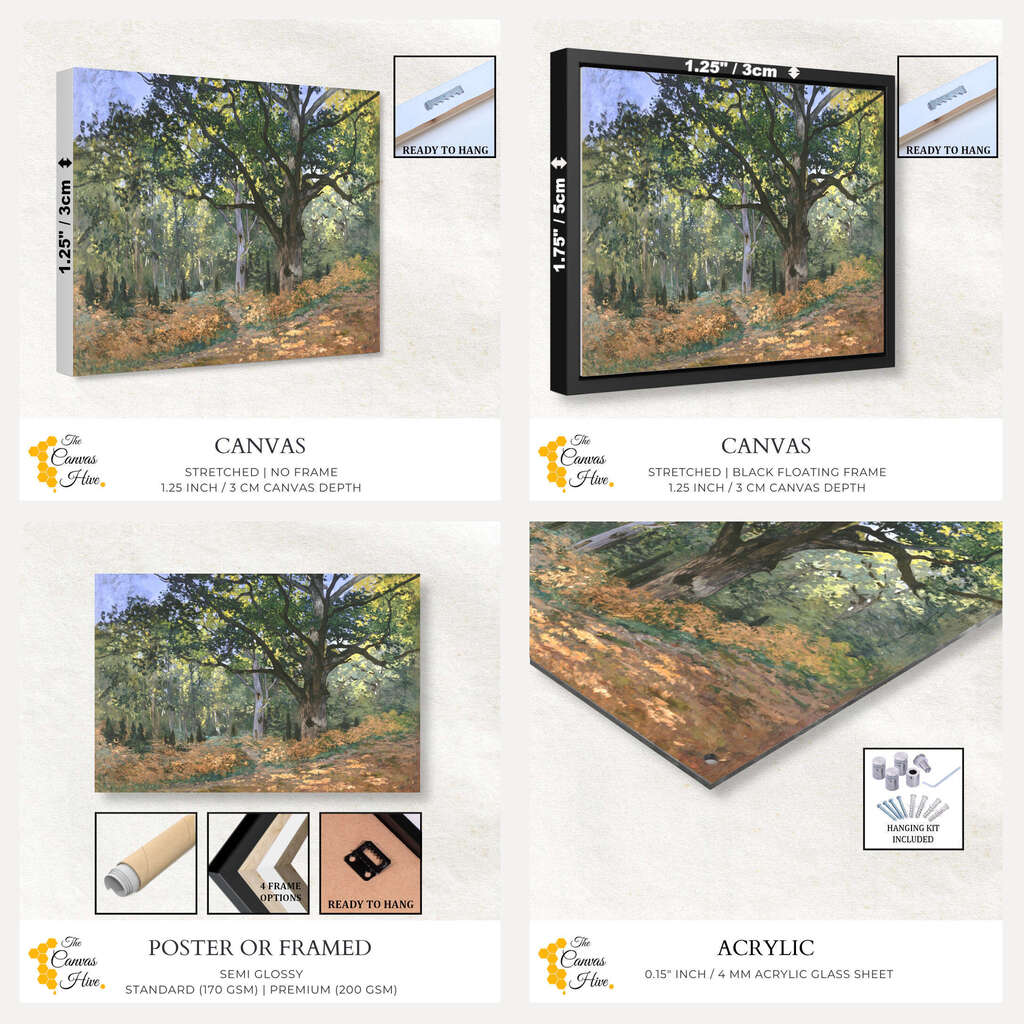 The Bodmer Oak | Claude Monet Wall Art Prints - The Canvas Hive