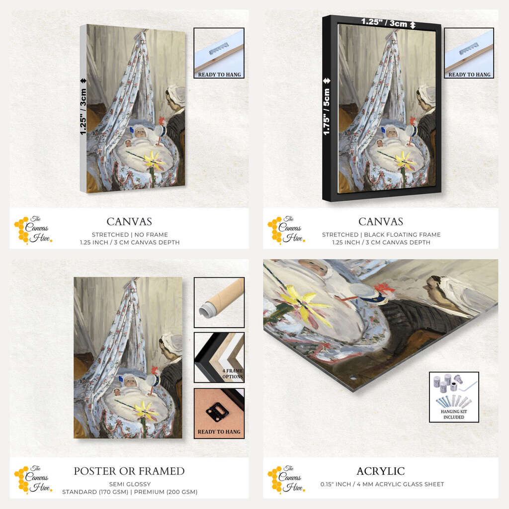 The Cradle by Claude Monet | Claude Monet Wall Art Prints - The Canvas Hive