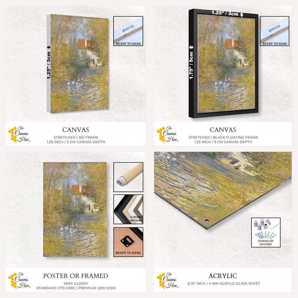 The Geese by Claude Monet | Claude Monet Wall Art Prints - The Canvas Hive