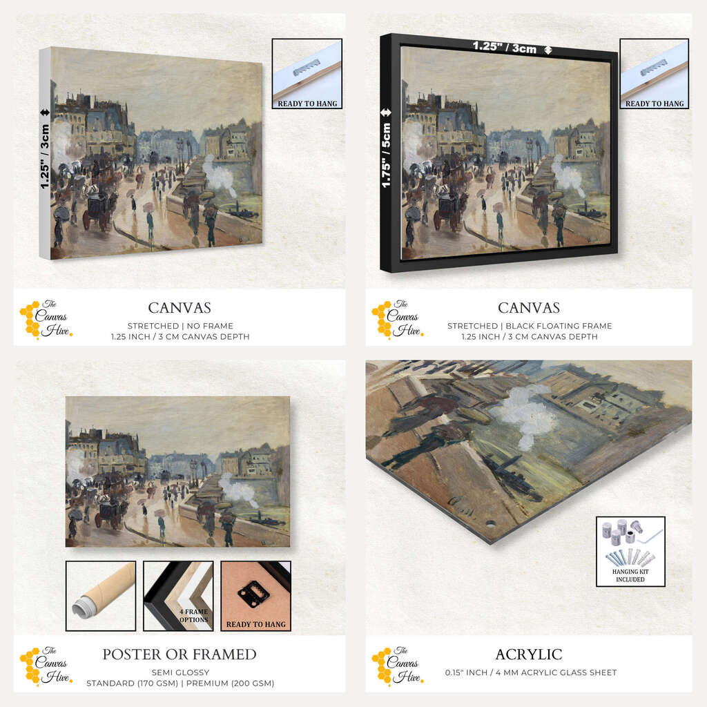 The Pont Neuf by Claude Monet | Claude Monet Wall Art Prints - The Canvas Hive