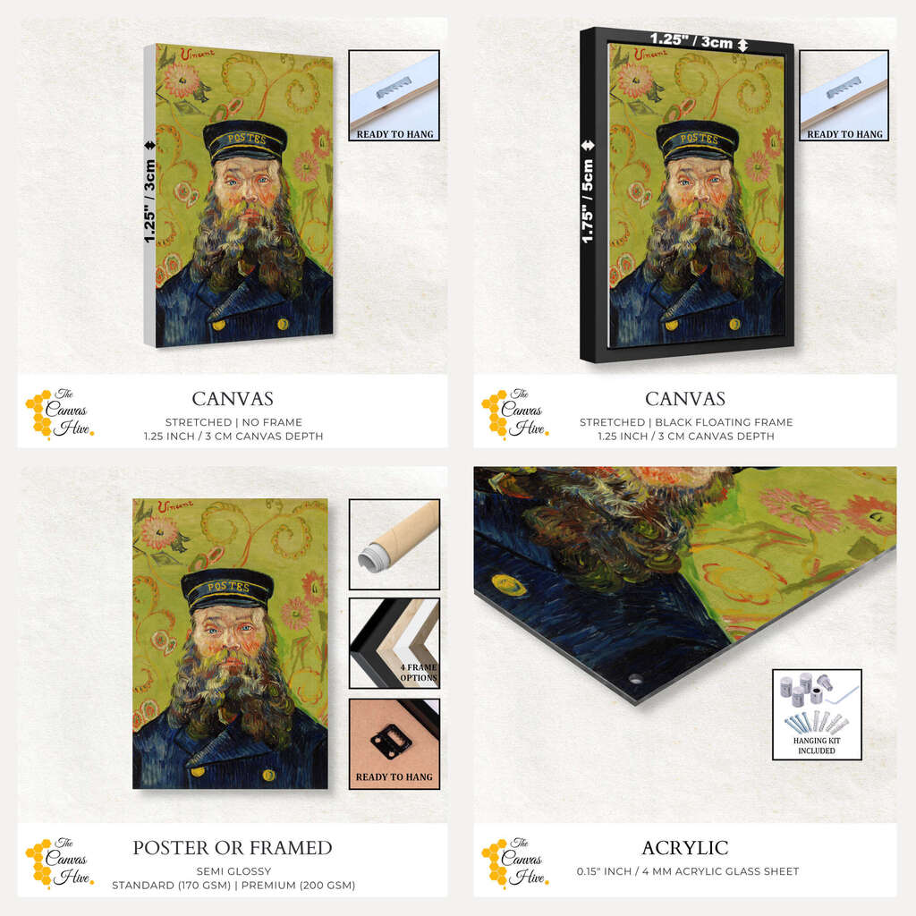 The Postman by Vincent Van Gogh | Vincent Van Gogh Wall Art Prints - The Canvas Hive