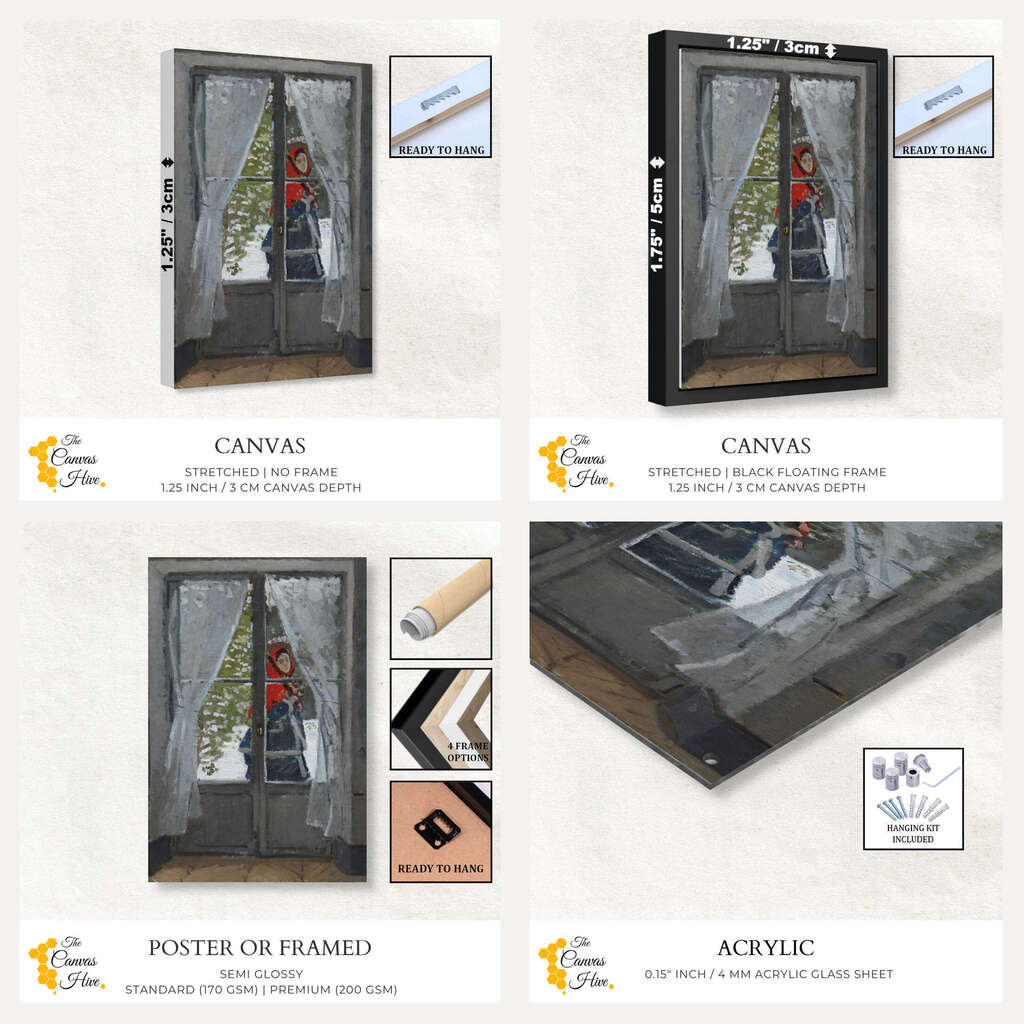 The Red Kerchief by Claude Monet | Claude Monet Wall Art Prints - The Canvas Hive