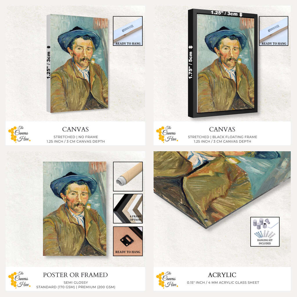The Smoker by Vincent Van Gogh | Vincent Van Gogh Wall Art Prints - The Canvas Hive