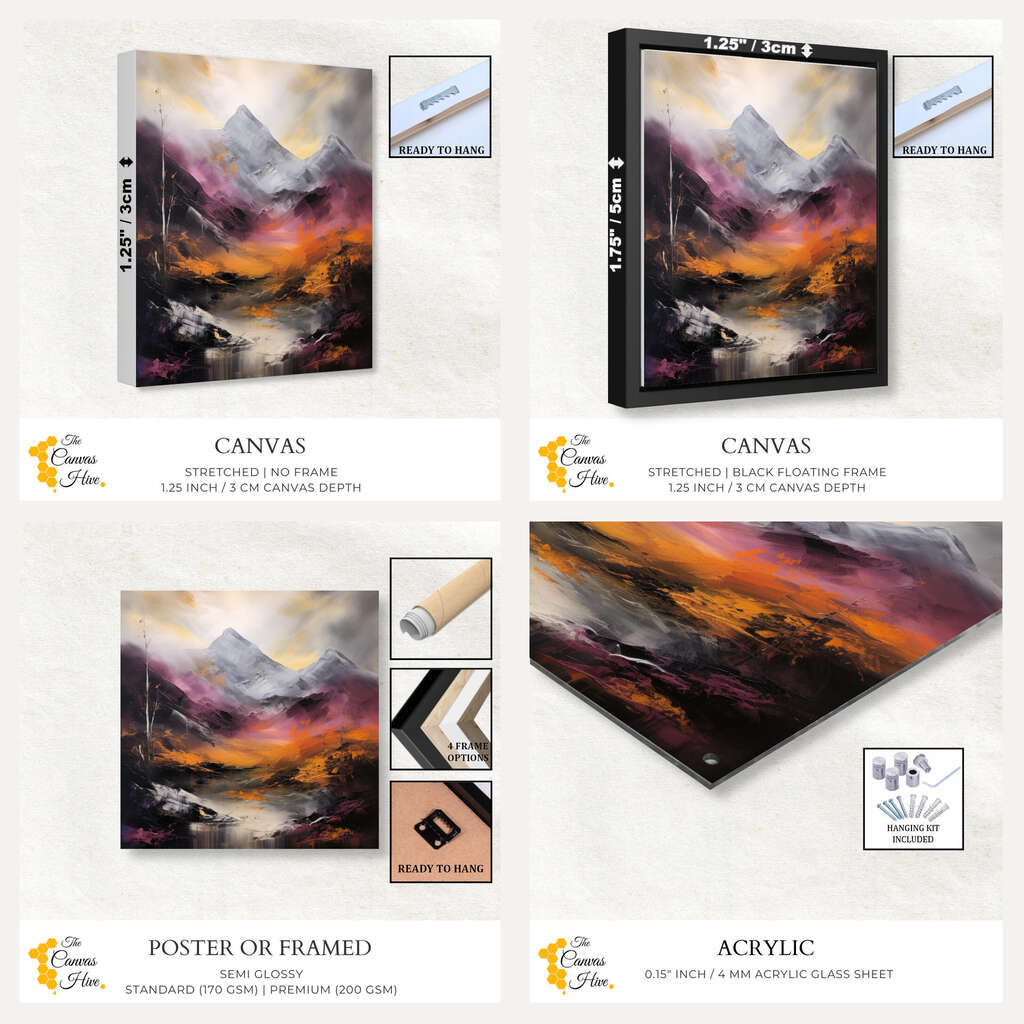 Twilight Serenity | Abstract Wall Art Prints - The Canvas Hive