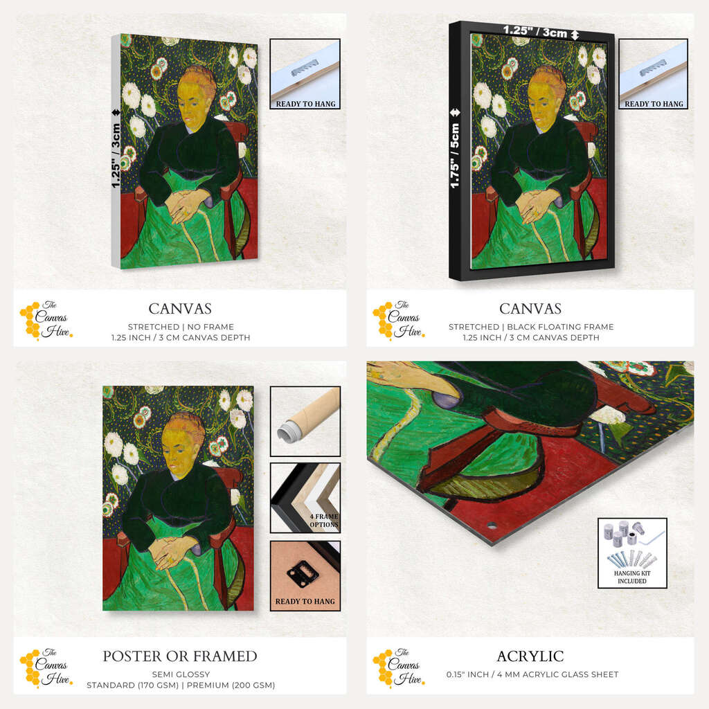 Woman Rocking a Cradle by Vincent Van Gogh | Vincent Van Gogh Wall Art Prints - The Canvas Hive