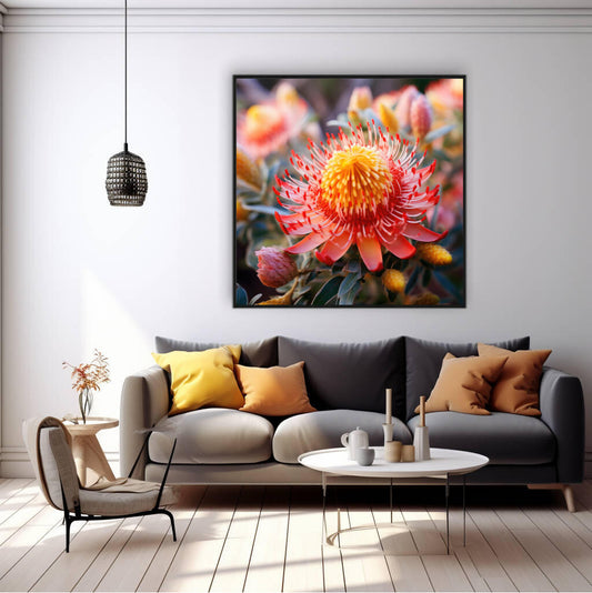 Australian Native Flower Banksia | Australiana Wall Art Prints - The Canvas Hive