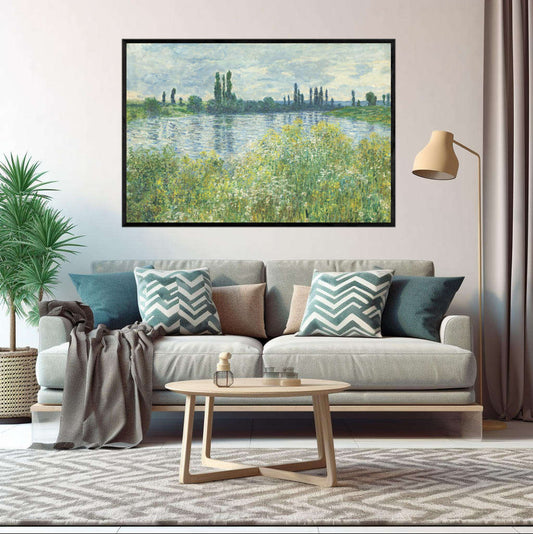 Banks of the Seine by Claude Monet | Claude Monet Wall Art Prints - The Canvas Hive