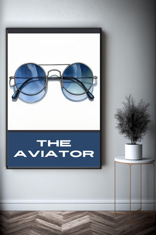 Blue Aviators | Minimalist Wall Art Prints - The Canvas Hive