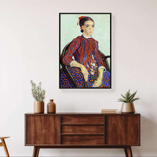 La Mousme by Vincent Van Gogh | Vincent Van Gogh Wall Art Prints - The Canvas Hive
