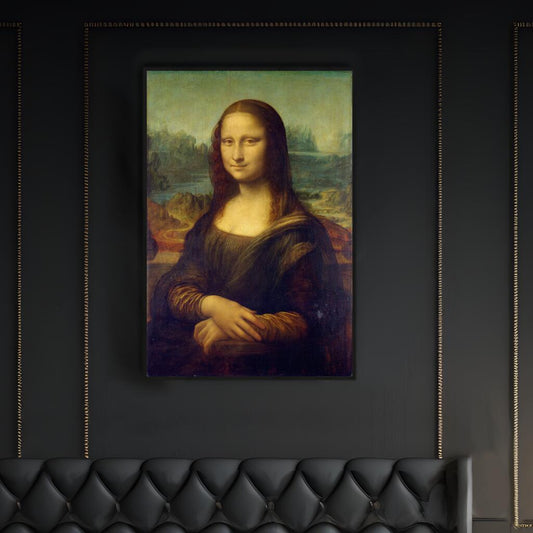 Leonardo da Vinci's Portrait of Mona Lisa del Giocondo | Famous Paintings Wall Art Prints - The Canvas Hive