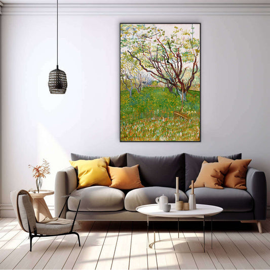 The Flowering Orchard by Vincent Van Gogh | Vincent Van Gogh Wall Art Prints - The Canvas Hive