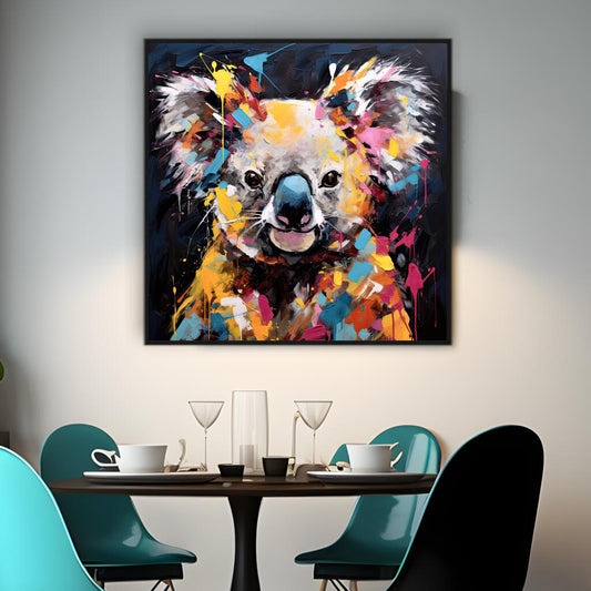 Vibrant Koala | Animals Wall Art Prints - The Canvas Hive