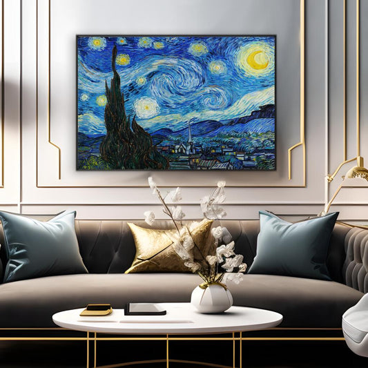 Vincent Van Gogh's The Starry Night | Famous Paintings Wall Art Prints - The Canvas Hive